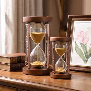 Sablier Art déco polonais fait main en sable blanc de qualité supérieure pour un chronométrage précis, moulage en gros - Product Image 1