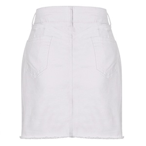 Custom Women Summer A-Line Knee-Length Eco-Friendly Casual High Waist Slim Denim Skirt Beach Club Leisure Dailywear - Product Image 3