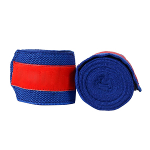 Cotton Durable Boxing Sets with Hand <b>Wraps</b> in Yellow Red Blue White <b>Black</b> for Gym Use-Comfortable Fit All Seasons - Product Image 1