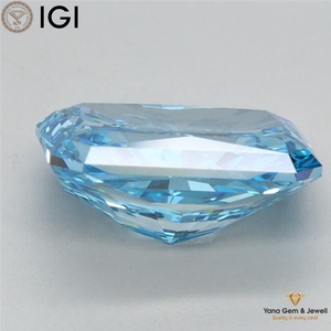 Diamant de laboratoire cultivé CVD de couleur bleu vif fantaisie, clarté VVS2, taille RADIANT de 2,51 carats avec certificat IGI pour bague personnalisée - Product Image 6