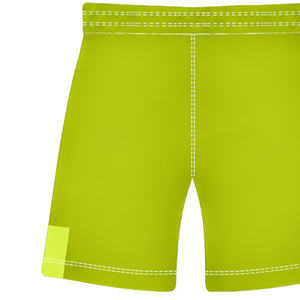 Pantalones Cortos de Rugby Verde Lima y Blancos, Cintura Elástica con Cordón, Uniforme de Equipo Geométrico Personalizado, Ropa Deportiva Transpirable para Entrenamiento - Product Image 4