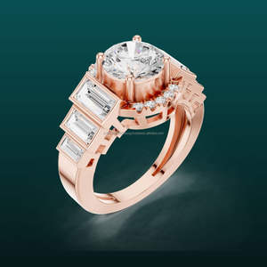 แหวนทอง14K สำหรับผู้หญิงชุดเครื่องประดับประจำวันแบบมินิมอลชุบทองแบบวางซ้อนกันได้ทุกวัน - Product Image 1