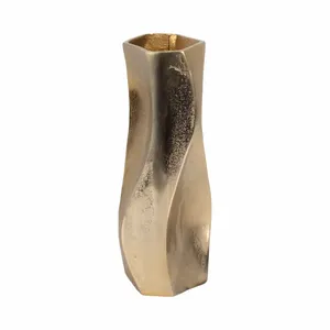 Modern Handmade Aluminum Metal Flower <b>Vase</b> Luxury Decorative Centerpiece for Hotels Luxury Villas Resorts and Designer Apartment - Product Image 2