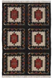 Tapis Kilim en jute et laine tissés à la main, compacts et élégants, pour la décoration de la maison, salon, chambre et bureau - Product Image 3