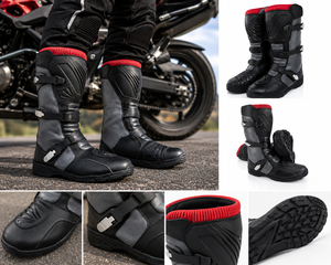 Heavy Duty ADV Custom Made Men's Adventure Riding <b>Boots</b> | Waterproof | CE Standard | Quick Dry Breathable | All Motorcycle | All - Product Image 5