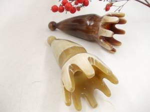 <b>Hand</b> Crafted Natural fine Buffalo horn handmade horn comb gift presents for wife Boutique <b>Massage</b> Scalp Brush Dandruff Health - Product Image 2