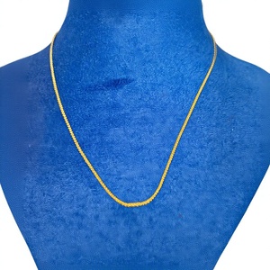 Cadena de Oro Sólido de 22K para Hombre y Mujer, Joyería India Hecha a Mano, Collar de Eslabones de Oro Amarillo Real de 22 Quilates, Cadena Bahubali - Product Image 1