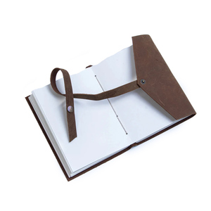 Carnet en cuir A5 avec logo personnalisé, couverture rigide, carnet de haute qualité, agenda pour l'école avec logo - Product Image 2