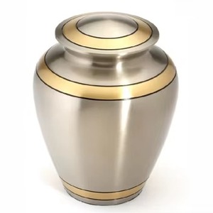 Genuine Quality Funeral Supply Adult Metal Cremation <b>Urns</b> Wholesale Supplier New Design Handmade Aluminium Metal <b>Urns</b> Exporter - Product Image 1