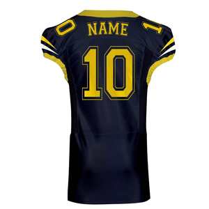 Maillot de football américain personnalisé en polyester à séchage rapide avec logo, style streetwear, en twill, pour adulte, sublimation, entraînement, maille respirante - Product Image 3