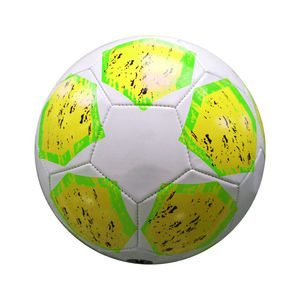 Ballon de football durable en cuir PU cousu à la machine, imperméable, taille 5, coloré, pour entraînement extérieur et sport d'équipe - Grande vente - Product Image 1