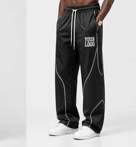 Custom Logo Nylon Track Pants for <b>Men</b> Quick Dry Nylon Joggers Casual Track Pants Nylon Pants for <b>Men</b> - Product Image 3