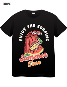 Camiseta de Hombre Personalizada, Negra, Formal, de Verano, Tejida, Cuello Redondo, Manga Corta, Corte Regular, Impresión DTF, Algodón, Secado Rápido, Anti-encogimiento - Product Image 2