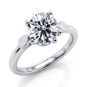 Pendientes de Oro Blanco con Halo de Diamantes Redondos para Mujer |   Elegante Joyería para Novia y Fiesta de Bodas |   Pendientes de Lujo Especiales - Product Image 1
