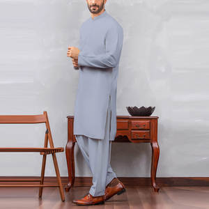 Conjuntos de Shalwar Kameez para Hombre, Hechos a Medida, de Alta Calidad, Corte Ajustado, Secado Rápido, Estampado Digital, para Toda Temporada, Estilo Indio-Pakistaní, para Fiestas y Uso Casual - Product Image 3