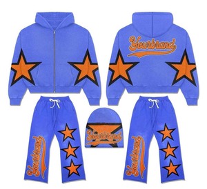 Pantalones Deportivos Anchos Unisex Transpirables con Efecto Ácido, de Peso Medio, con Capucha, Personalizados al por Mayor, con Serigrafía OEM, para Verano - Product Image 2