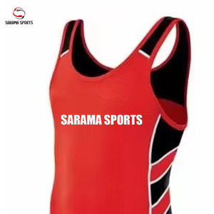Traje de Lucha Libre Profesional para Hombre, Singlet de Poliéster y Spandex para Competencia, Singlets Juveniles de Lucha Libre con Logotipo Personalizado - Product Image 2