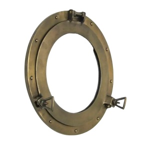 Royal Collection Espejo de pared con ventana de ojo de buey de latón de 12 pulgadas Proveedor a granel para decoración náutica del hogar y suministros marinos - Product Image 2