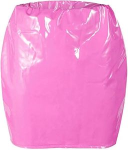 Mini-jupe en cuir PU pour femme, taille haute, moulante, sexy, design personnalisé, vente directe usine, vêtements pour femmes OEM ODM - Product Image 4
