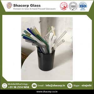 Ensemble de pailles en verre réutilisables transparentes avec brosse de nettoyage pour la maison, la cuisine et les cafés - Product Image 6