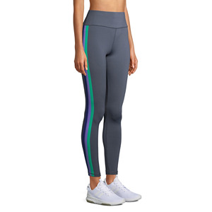 New Arrival Solid Mid Waist Yoga Pants for Ladies in 100% Spandex Polyester Panel Work Gym Fitness Wear - Product Image 2