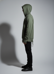 Sudadera con Capucha Personalizada para Hombre, Estilo Desgastado, Felpa Francesa Gruesa de 400 g/m², Lavado Ácido con Efecto Desgastado por el Sol, Corte Holgado, Estilo Urbano Vintage, OEM - Product Image 3