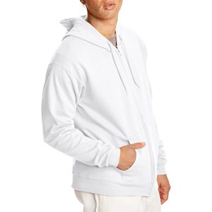 Wholesale Cotton <b>Fleece</b> Hot Selling Zipper Blank Hoodies Manufacturers Regular Weight <b>Black</b> French Terry Ykk Zipper Hoodies - Product Image 3