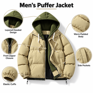 Chaqueta Acolchada para Hombre de la Mejor Calidad con Aislamiento Suave, Estilo Moderno y Acabado Excelente para Colecciones de Ropa de Invierno - Product Image 6