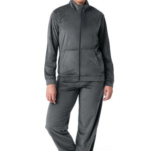 Ensemble de survêtement en velours à capuche, haut court imprimé et pantalon de jogging pour femme, tenue décontractée d'été 2-en-1 style streetwear - Product Image 4