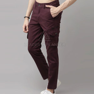 Pantalones Cargo de Diseño Nuevo para Hombre, Estilo Urbano de Alta Calidad, Color Sólido, Cómodos - Product Image 2