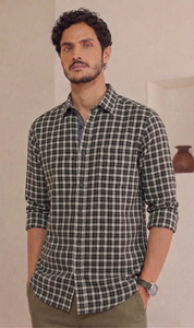 Chemise décontractée Enovate pour homme, double boutonnage, manches courtes, 100 % coton respirant, été, logo ODM au dos - Product Image 3