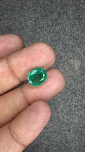 Émeraude naturelle zambienne ovale de 3,90 carats, pierre précieuse non montée, certifiée IGITL, émeraude verte pour bijoux fins, bague, pendentif - Product Image 4