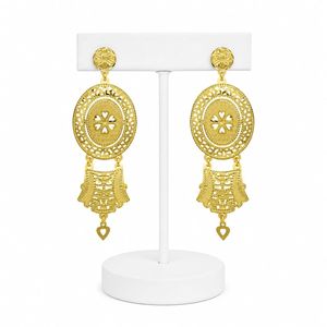 Juego de Pendientes Colgantes al por Mayor, Chapados en Oro de 14K, 18K y 24K, Estilo Dubái, Diseño Turco Árabe para Novias, Bodas y Moda - Product Image 1
