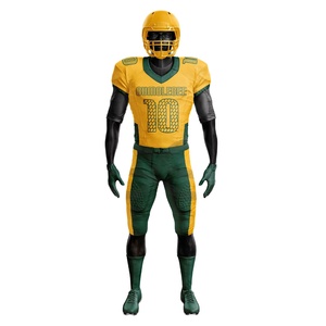 Uniforme de football américain personnalisé à manches courtes, haute qualité, 100% polyester, entièrement sublimé, séchage rapide et respirant - Product Image 1