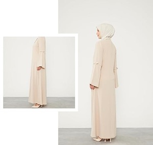 New Modest Burqa Jilbab Breathable Customizable Abaya <b>Dresses</b> Full Length Loose Moroccan Abaya Traditional Islamic Women Abayas - Product Image 3