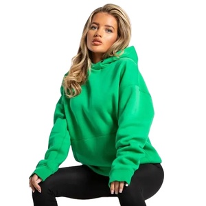 Nouvel Arrivage – Sweats à Capuche Oversize pour Femmes, Épaules Tombantes, Coton Lourd 100%, Manches Longues, Lettres Imprimées, Pulls pour Femmes - Product Image 1