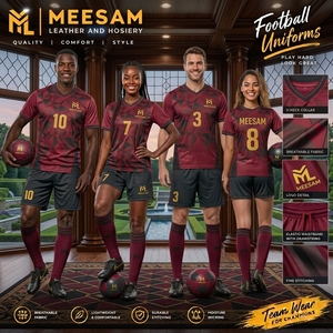 Maillot de football unisexe à col en V, manches courtes, respirant, en polyester, uniforme de football pour adultes, toutes saisons, impression sublimée - Product Image 5