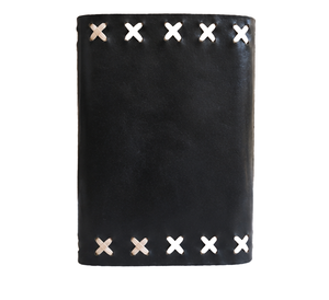 Carnet cadeau en cuir noir fait main, vintage, avec fermeture à cadenas, broderie au point de croix, couverture rigide, vente en gros - Product Image 2