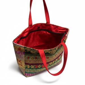 Handmade embroidered <b>patchwork</b> tote <b>bag</b> - Product Image 3
