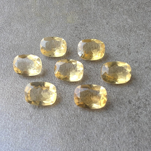 Natural Citrine Faceted Cut Rectangle <b>Cushion</b> Shape Calibrated Loose Gemstone - Product Image 1