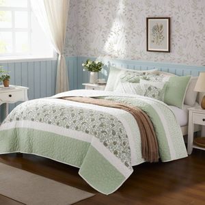 Set Copripiumino in Cotone Percalle 6 Pezzi Full/Queen con Cuscini Decorativi - Product Image 5