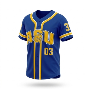 Camiseta de Béisbol Sublimada para Jóvenes, con Botones al Frente, de Poliéster, Transpirable, Uniforme para Prácticas y Juegos de Equipo - Product Image 3
