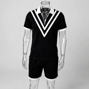 Manufacturer Plus Size Tracksuits for Men 2 Piece <b>Y2K</b> Streetwear Oversized Custom LOGO 100%cotton Sports t <b>Shirt</b> for Men's Sets - Product Image 3