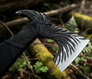 Hacha Vikinga Personalizada, Mango de Madera de Fresno Grabado, Decoración Medieval para Pared, Regalo para Padrinos de Boda, Regalo de Cumpleaños para Novio - Product Image 2