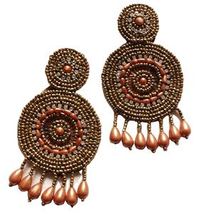 Bijoux brodés, boucles d'oreilles multi-perles personnalisées, bijoux de fête pour femmes, au meilleur prix, boucles d'oreilles à perles - Product Image 1