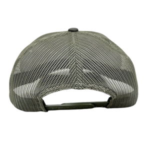 Wholesale Custom 3D Embroidered Foam Trucker Hat Pink <b>Camo</b> Olive Green Mesh 5 Panel Mid Profile Flat Brim High Quality <b>Cap</b> - Product Image 3