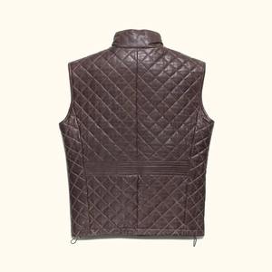 Chaleco de Cuero para Hombre Hecho en Fábrica a Precio Competitivo, Personaliza tu Propio Logotipo, Chaleco de Cuero Profesional de Primera Calidad, Cantidad al por Mayor - Product Image 1