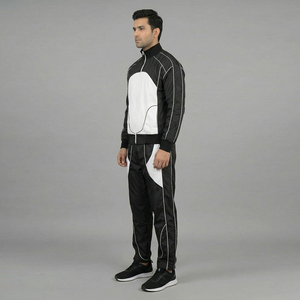 Mens Plus Size Winter Velour 100% Cotton Tracksuit Set Full <b>Zip</b> Jacket Pants Two Piece Casual Sportswear Comfortable Wholesale - Product Image 3