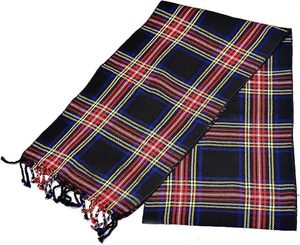 Al por mayor THISTLE ROSE ENTERPRISES Pañuelo de hombro para mujer de tartán Black Stewart |   Tela escocesa tradicional de los Highlands para mujer |   Fiesta - Product Image 3