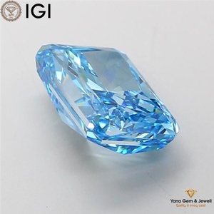 Diamante CVD de 5.00 Quilates Cultivado en Laboratorio con Certificado IGI, Corte Radiante, Color Azul Intenso, Claridad VS1 para Joyería Personalizada - Product Image 6